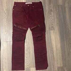8ighth Dstrkt Distressed Moto Biker Jeans 32 x 32